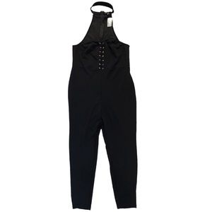 Forever 21 Black Halter Jumpsuit